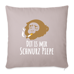 Dit is mir Schnurz Affe - Sofakissenbezug (45 x 45 cm)
