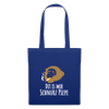 Dit is mir Schnurz Affe - Stoffbeutel - Royalblau