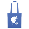 Fahrradbär - Stoffbeutel - Hellblau