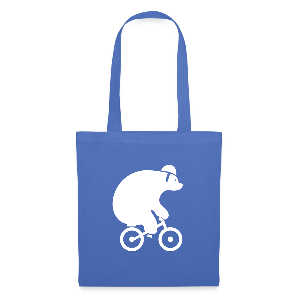 Fahrradbär - Stoffbeutel - Hellblau