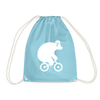 Fahrradbär - Turnbeutel - Aqua