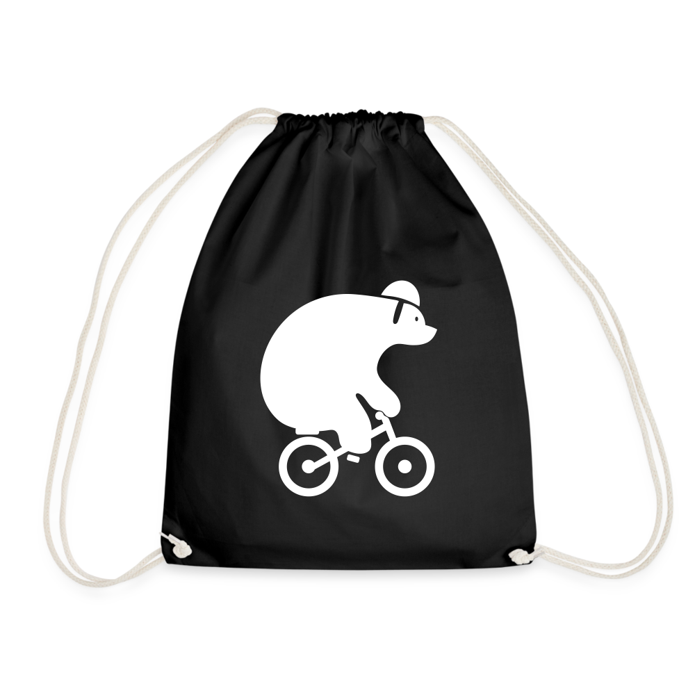 Fahrradbär - Turnbeutel - Schwarz