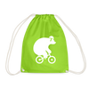 Fahrradbär - Turnbeutel - Neongrün