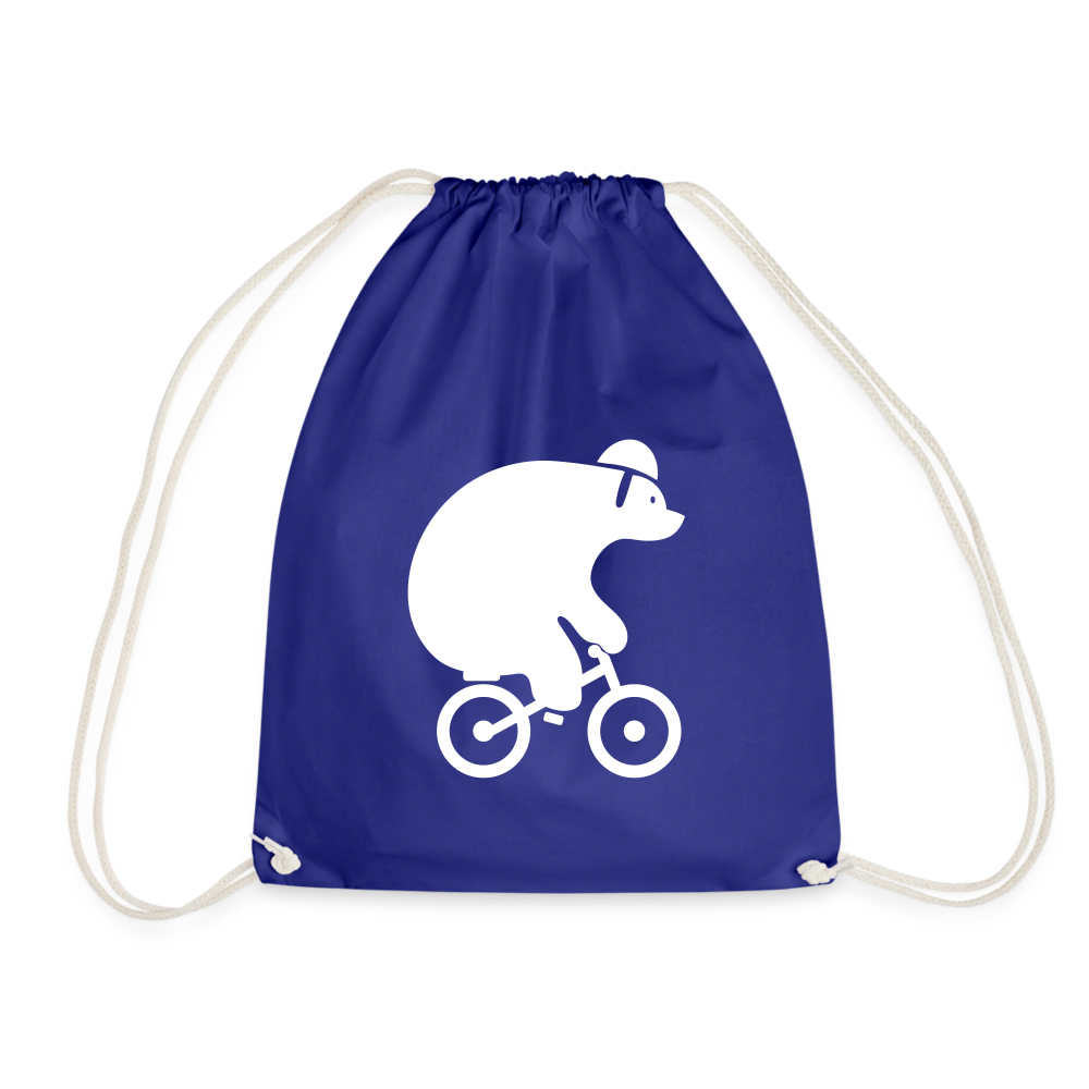 Fahrradbär - Turnbeutel - Königsblau
