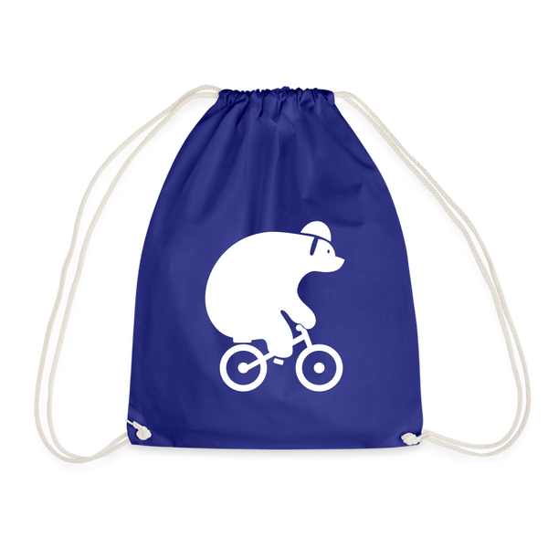 Fahrradbär - Turnbeutel - Königsblau