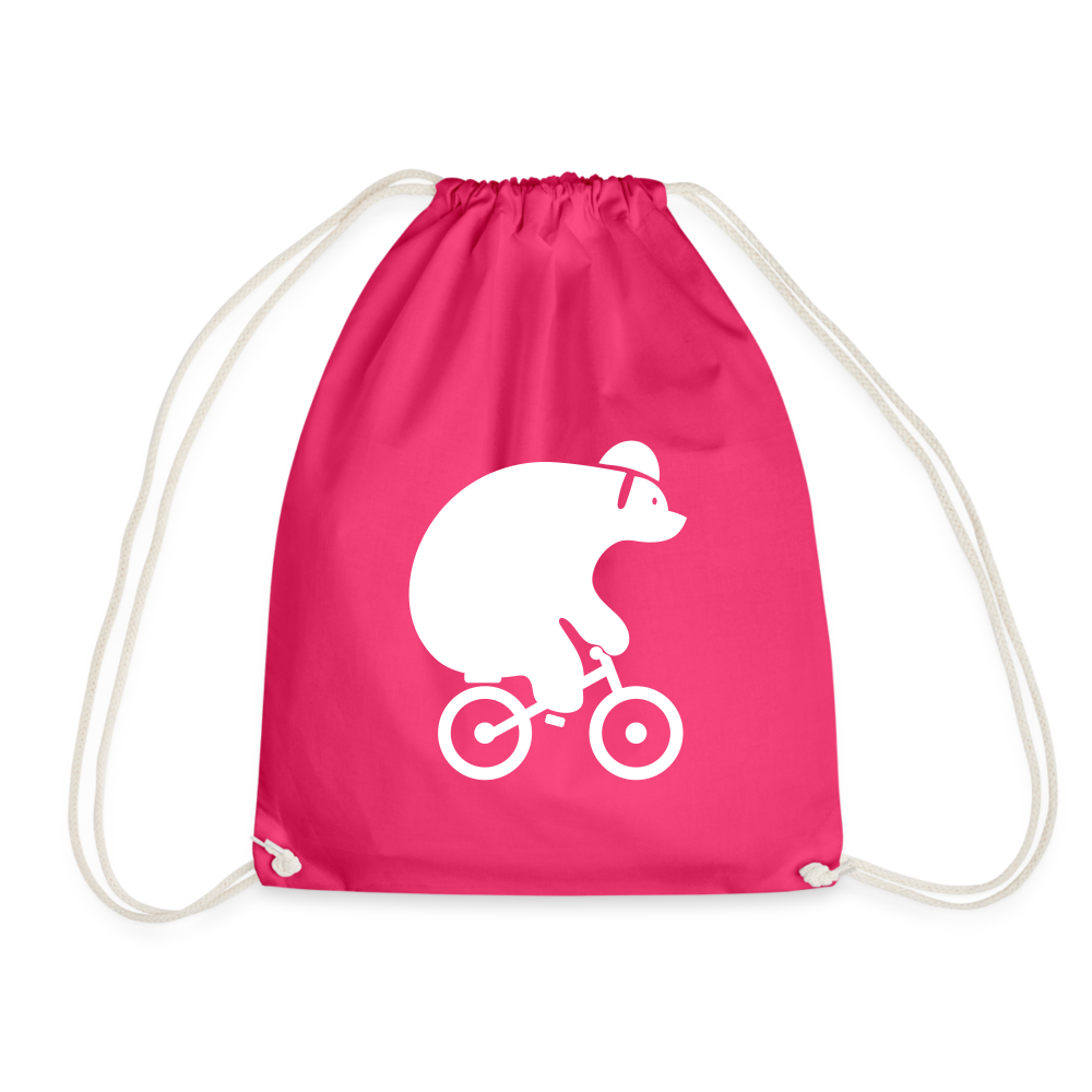 Fahrradbär - Turnbeutel - Fuchsia