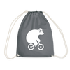 Fahrradbär - Turnbeutel - Grau