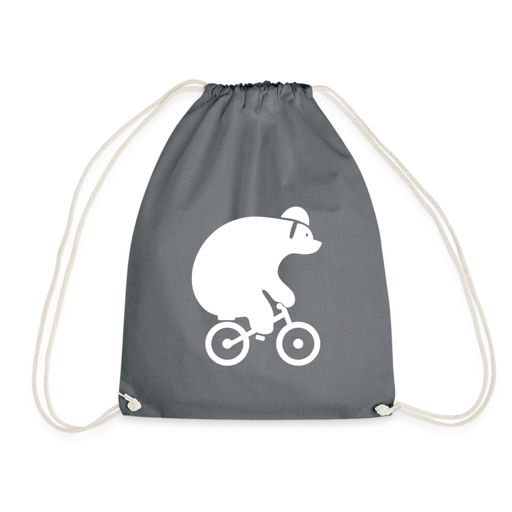 Fahrradbär - Turnbeutel - Grau