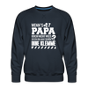 Wenn's Papa - Männer Premium Sweatshirt - Navy