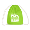 Wenn's Papa - Turnbeutel - Neongrün