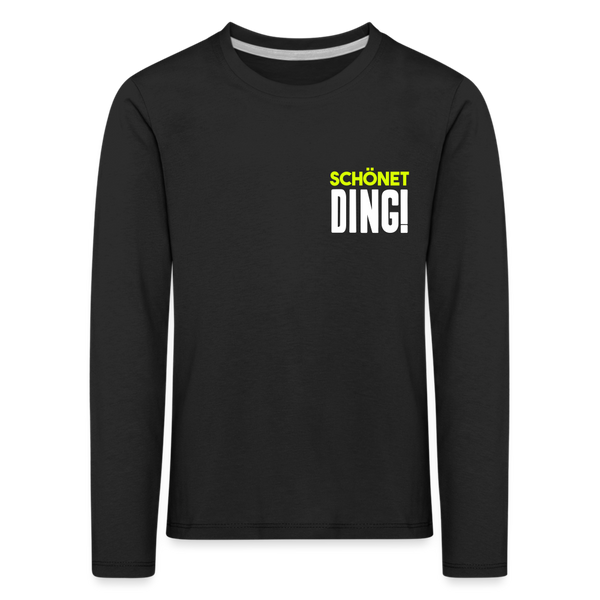 schönet Ding! - Kinder Langarmshirt - Schwarz