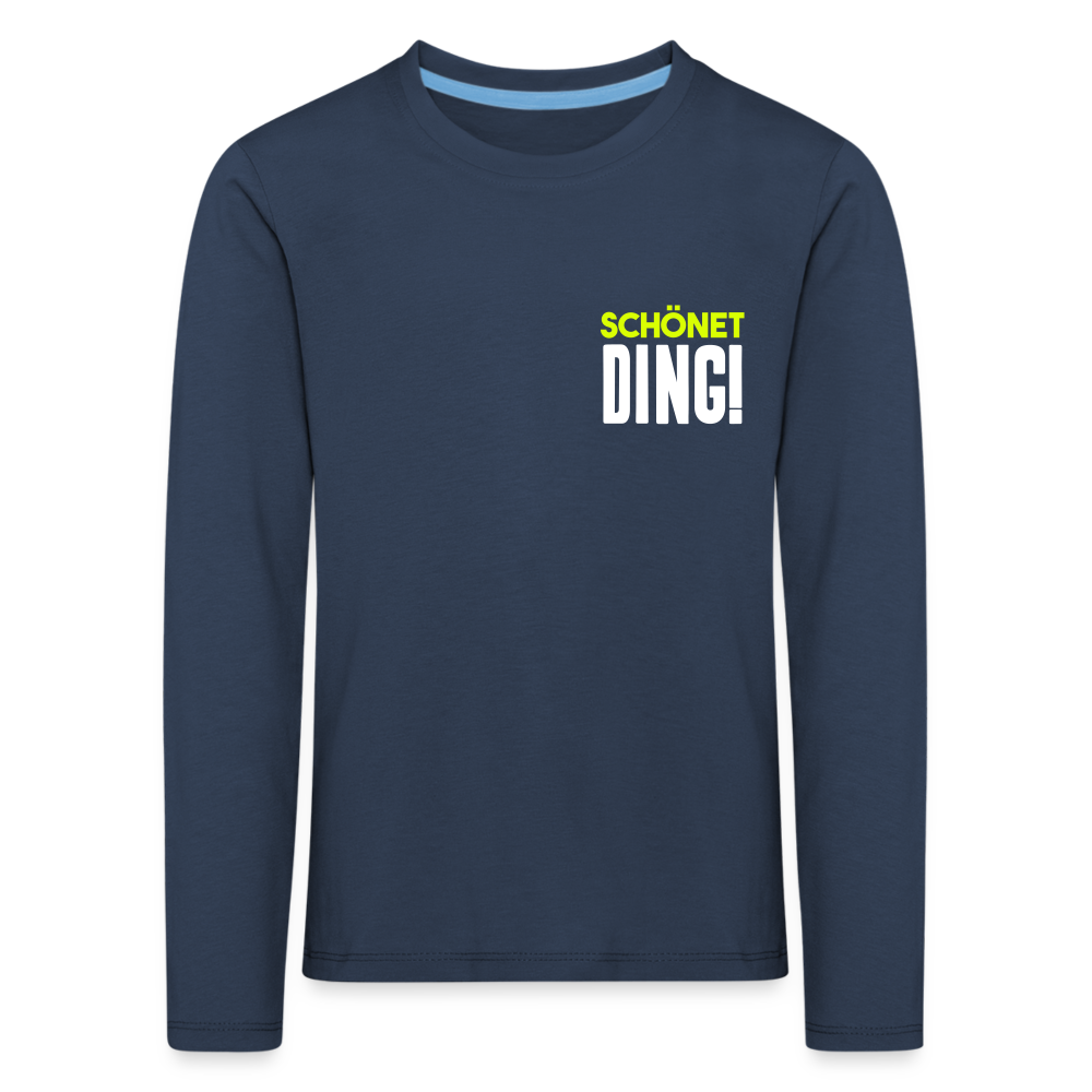 schönet Ding! - Kinder Langarmshirt - Navy
