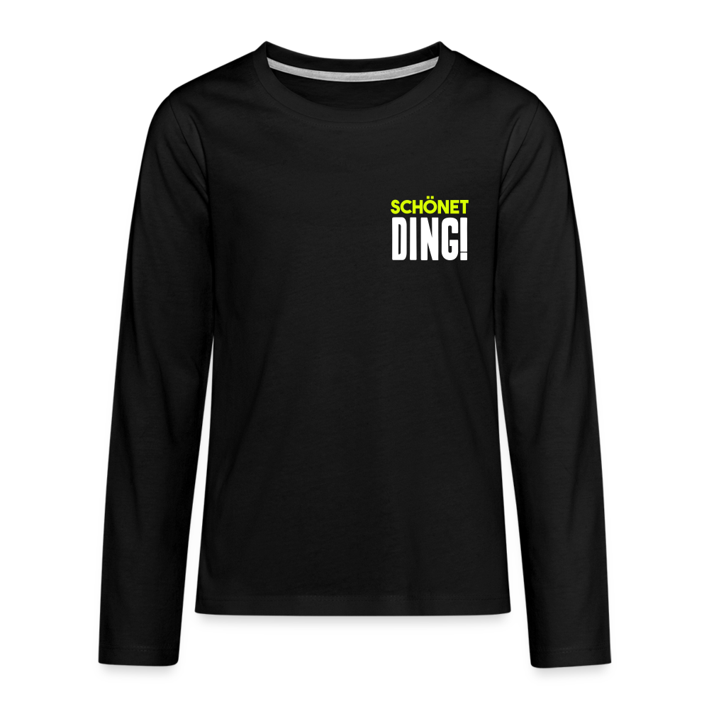 schönet Ding! - Teenager Langarmshirt - Schwarz