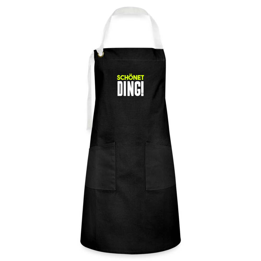 schönet Ding! - Kontrastschürze - Schwarz/Weiß