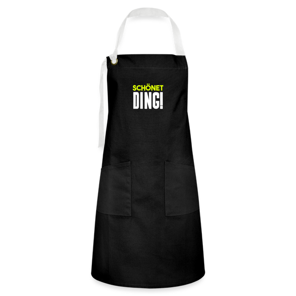 schönet Ding! - Kontrastschürze - Schwarz/Weiß