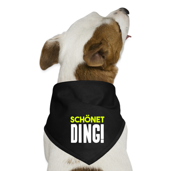 schönet Ding! - Hunde-Bandana - Schwarz