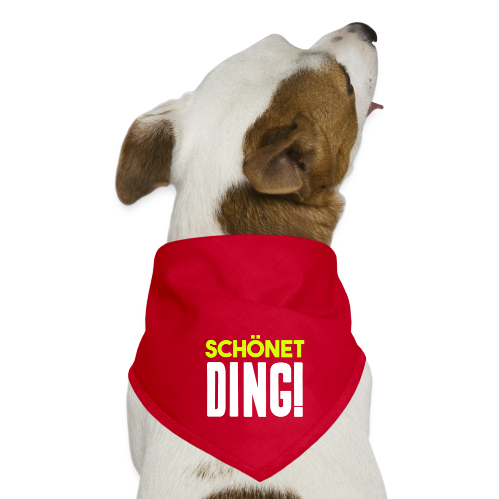 schönet Ding! - Hunde-Bandana - Rot