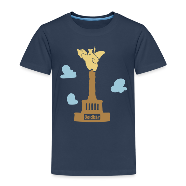 Gold Bär - Kinder Premium T-Shirt - Navy
