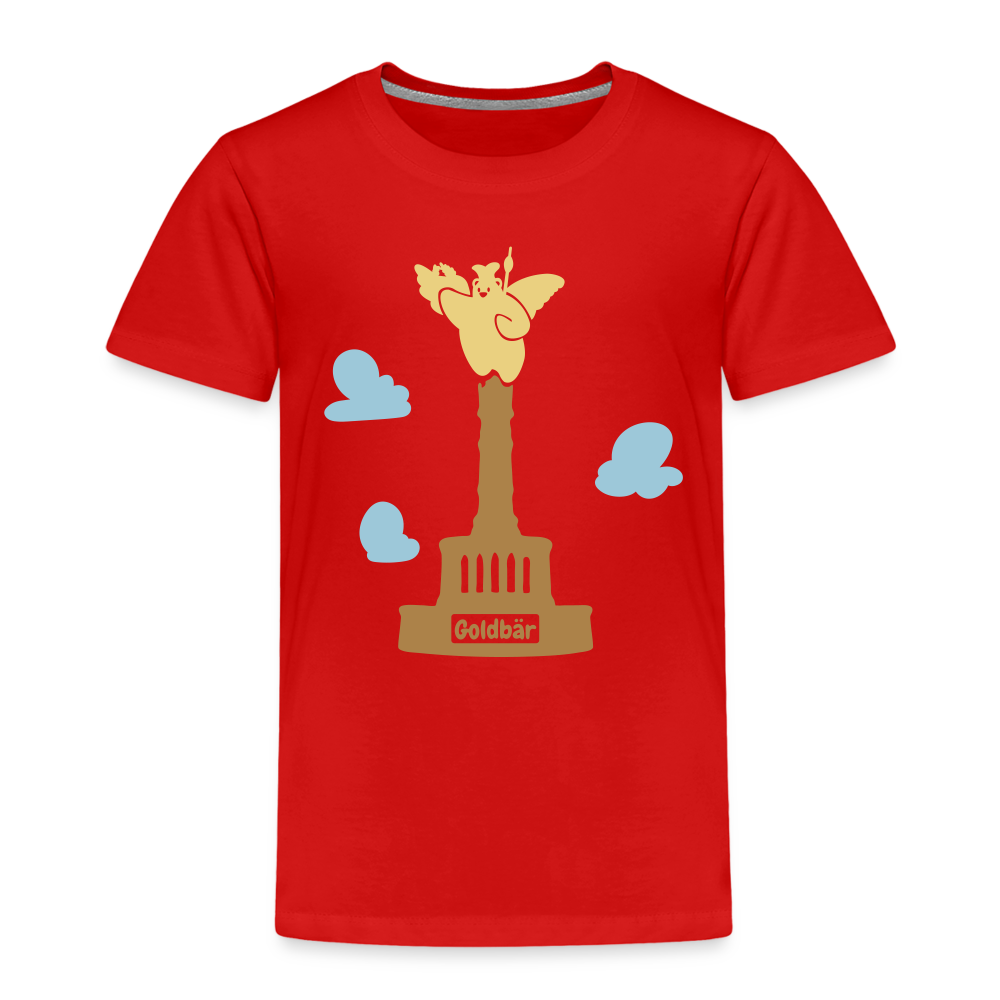 Gold Bär - Kinder Premium T-Shirt - Rot