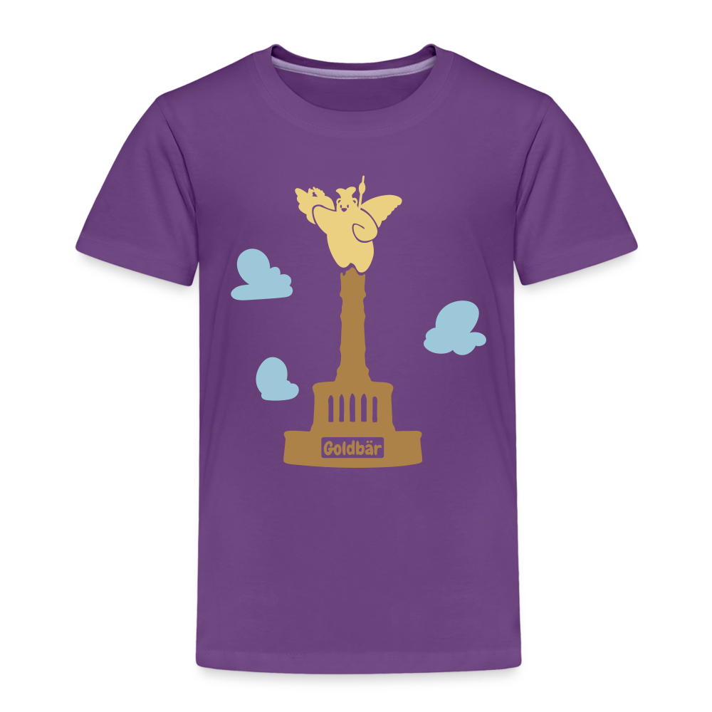 Gold Bär - Kinder Premium T-Shirt - Lila