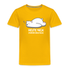 Heute nich! - Kinder Premium T-Shirt - Sonnengelb