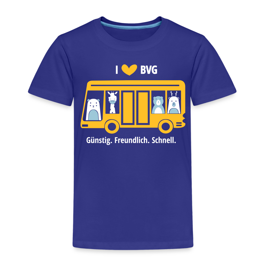 I love BVG - Kinder Premium T-Shirt - Königsblau