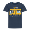 I love BVG - Kinder Premium T-Shirt - Navy