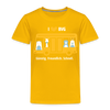I love BVG - Kinder Premium T-Shirt - Sonnengelb