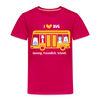 I love BVG - Kinder Premium T-Shirt - dunkles Pink