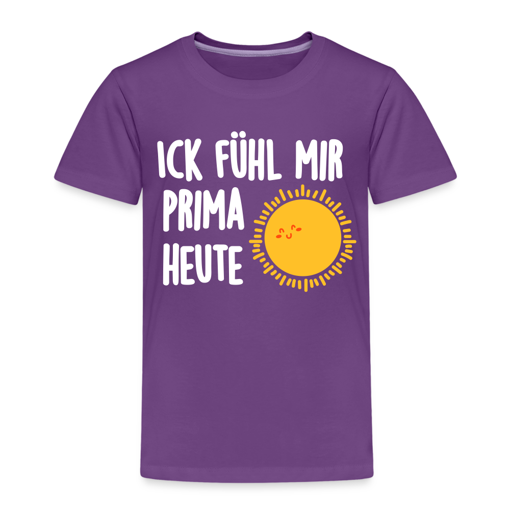 Ick fühl mir prima - Kinder Premium T-Shirt - Lila