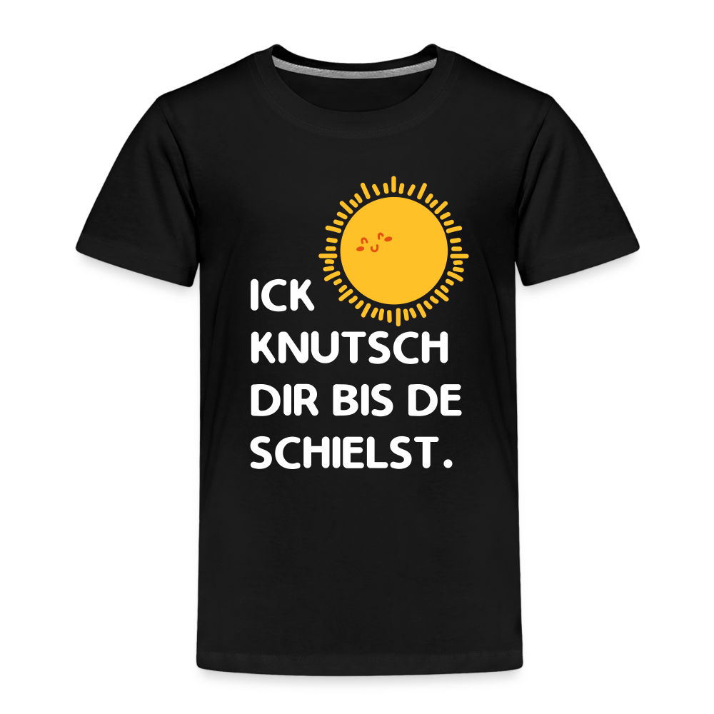 Ick knutsch dir Sonne! - Kinder Premium T-Shirt - Schwarz