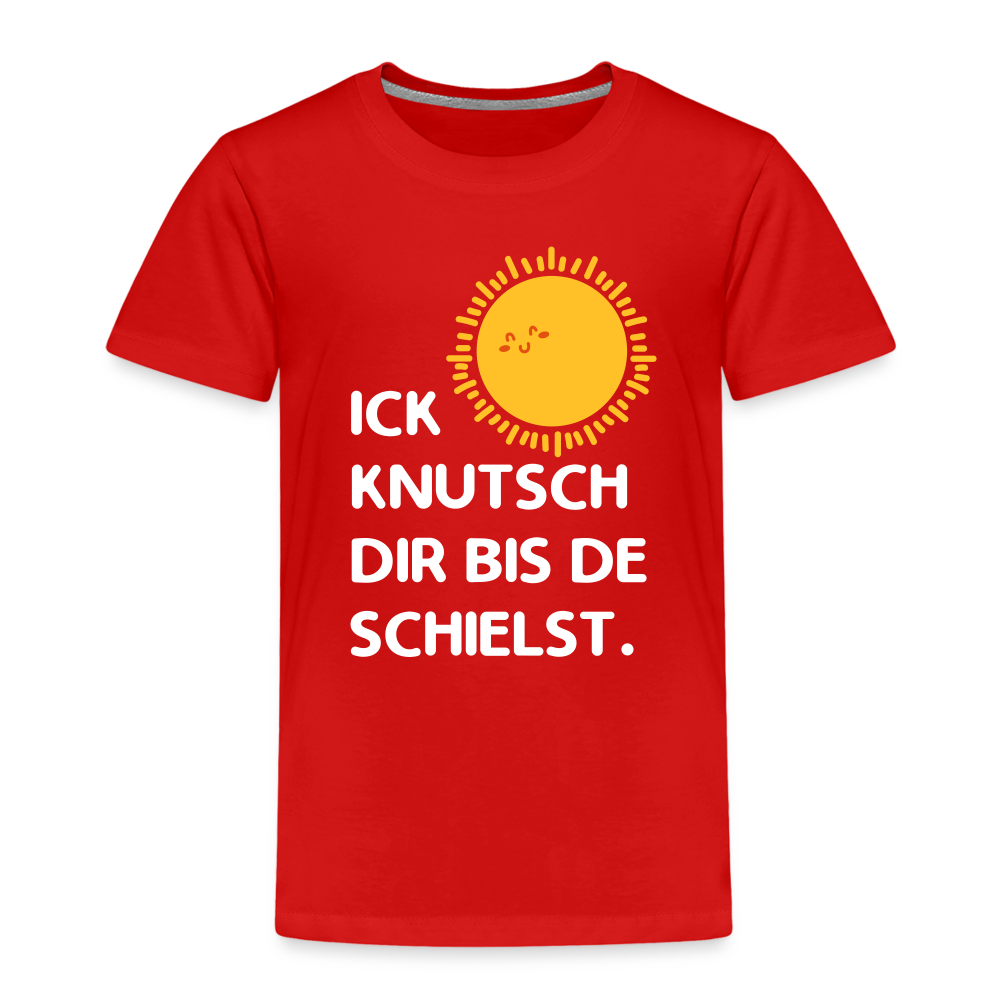 Ick knutsch dir Sonne! - Kinder Premium T-Shirt - Rot