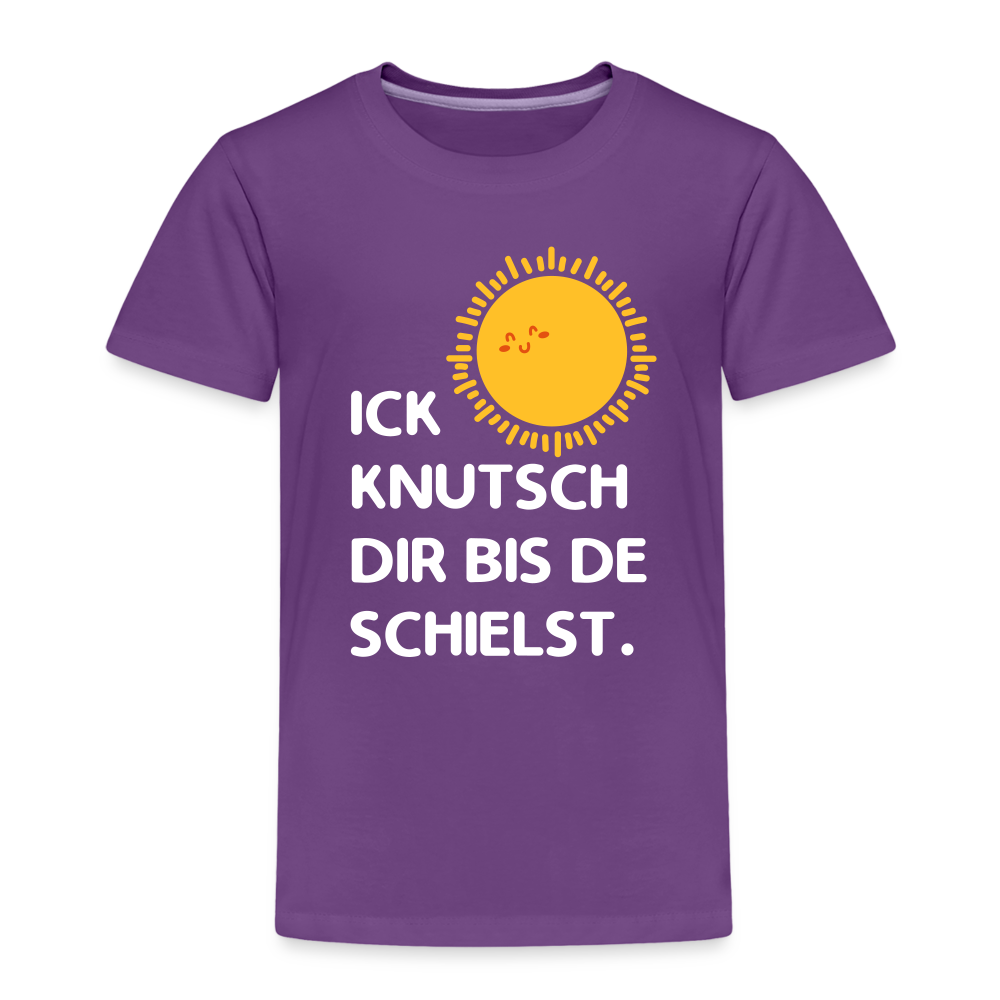 Ick knutsch dir Sonne! - Kinder Premium T-Shirt - Lila