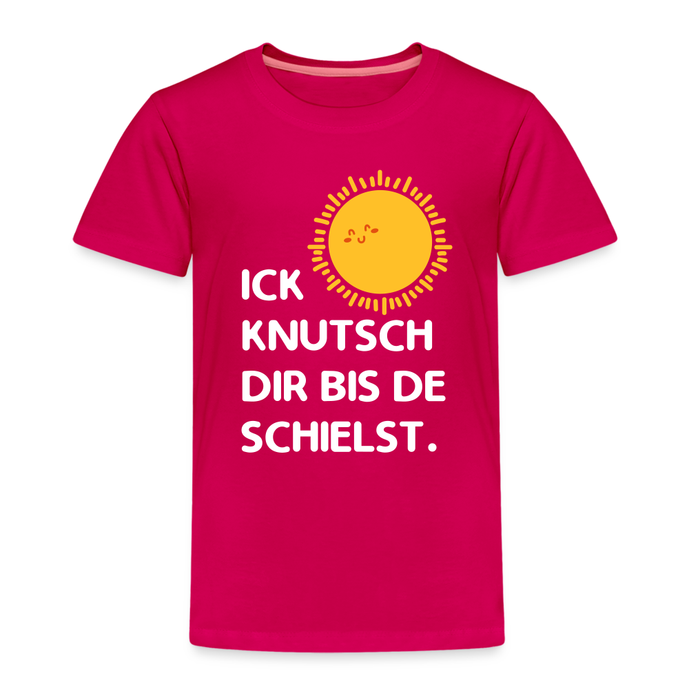 Ick knutsch dir Sonne! - Kinder Premium T-Shirt - dunkles Pink