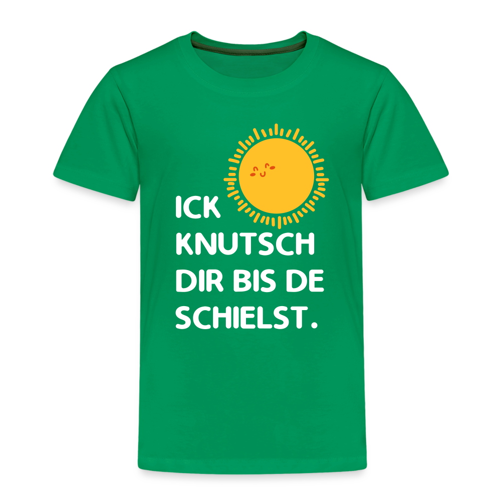 Ick knutsch dir Sonne! - Kinder Premium T-Shirt - Kelly Green