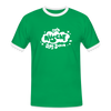 och nüscht jeht schon! - Männer Ringer T-Shirt - Kelly Green/Weiß