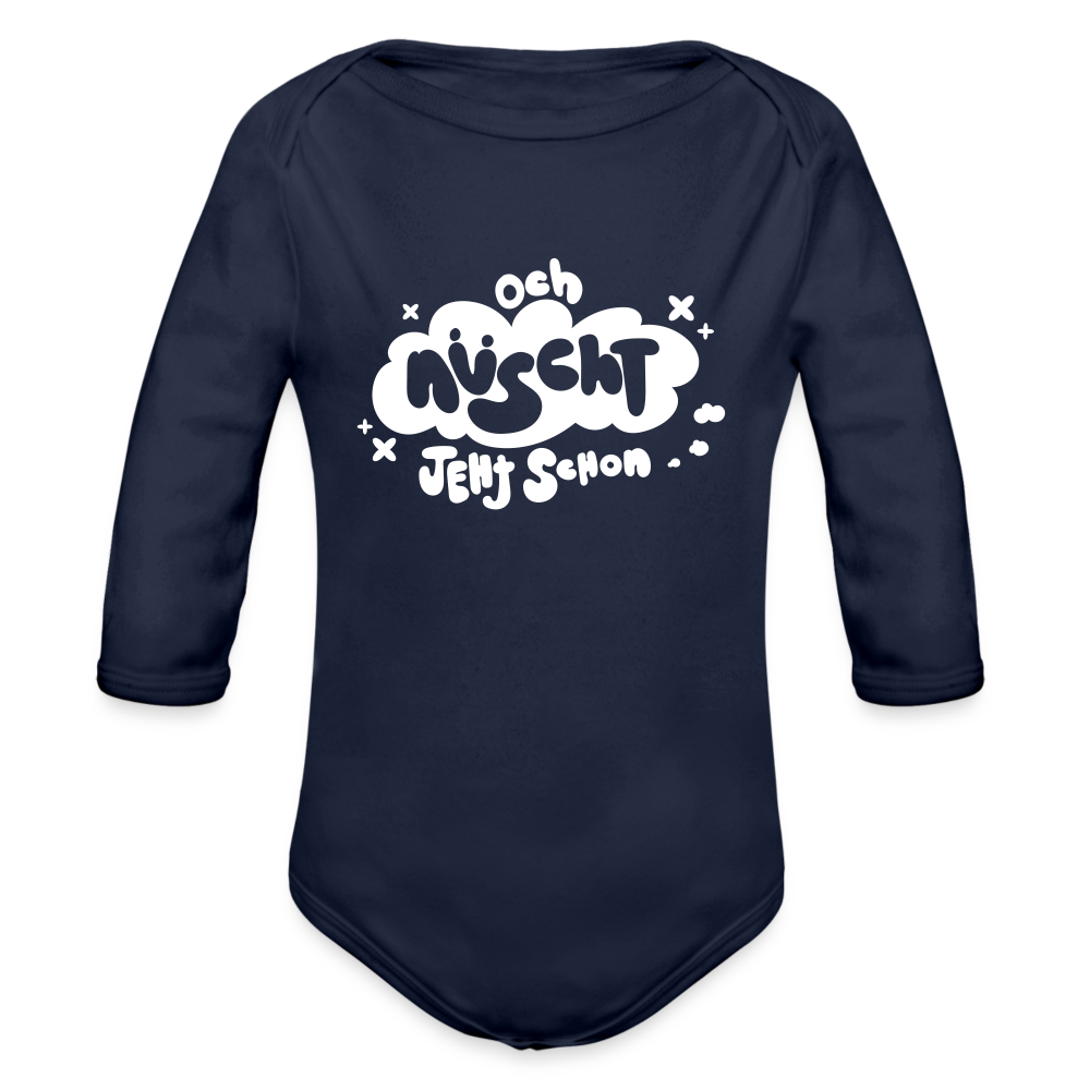 och nüscht jeht schon! - Bio-Langarmbody - Dunkelnavy