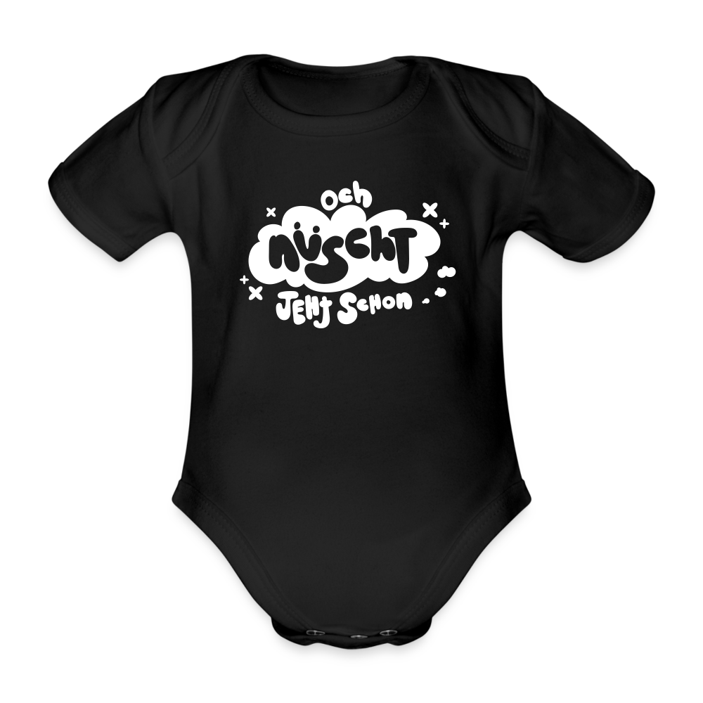 och nüscht jeht schon! - Bio-Kurzarmbody - Schwarz