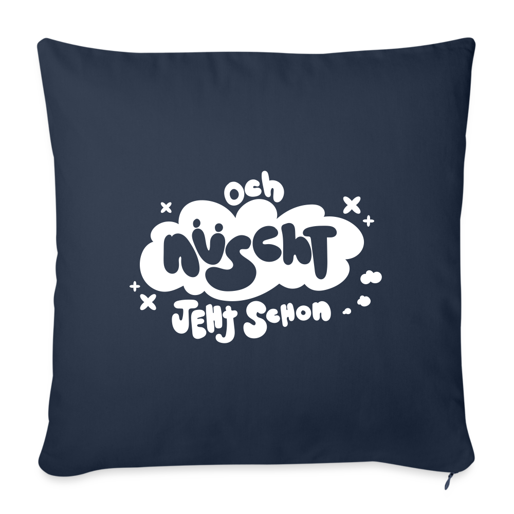 och nüscht jeht schon! - Sofakissen mit Füllung (45 x 45 cm) - Navy