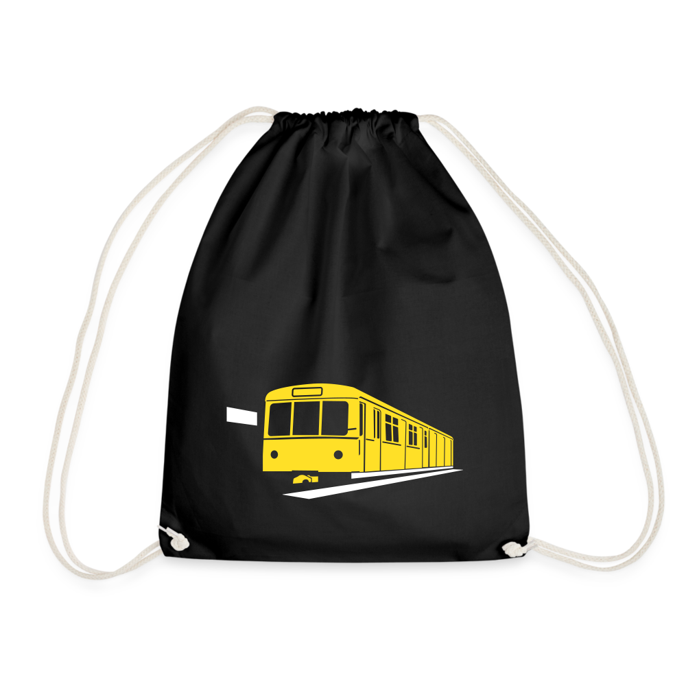Die U-Bahn kommt - Turnbeutel - Schwarz