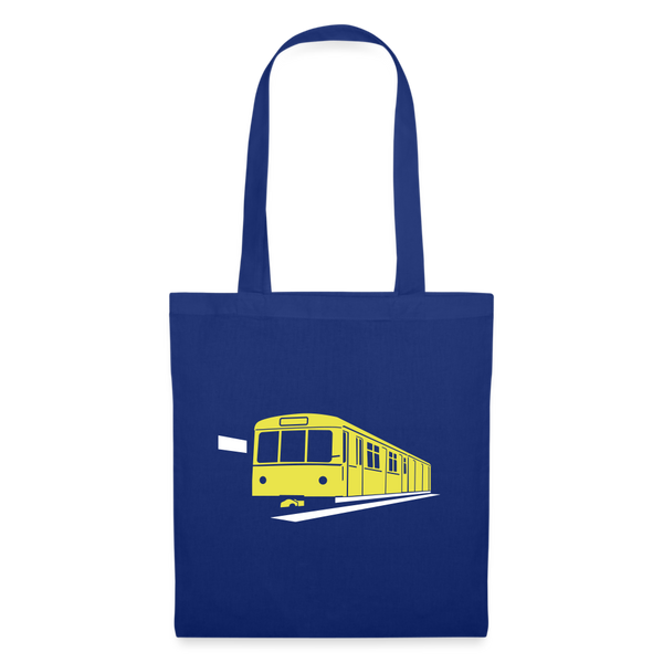 Die U-Bahn kommt - Stoffbeutel - Royalblau