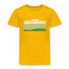 Janz Jeschmeidich - Kinder Premium T-Shirt - Sonnengelb