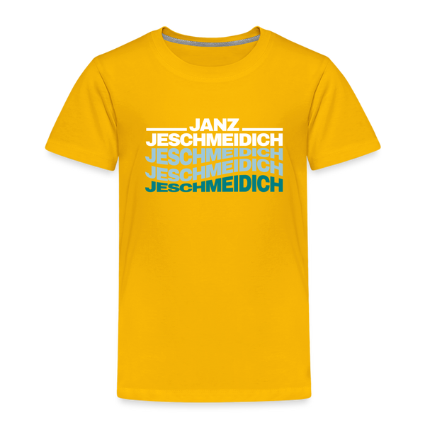 Janz Jeschmeidich - Kinder Premium T-Shirt - Sonnengelb