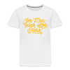Jeh mah nich uffn Keks gelb - Kinder Premium T-Shirt - weiß
