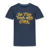 Jeh mah nich uffn Keks gelb - Kinder Premium T-Shirt - Navy