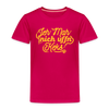 Jeh mah nich uffn Keks gelb - Kinder Premium T-Shirt - dunkles Pink