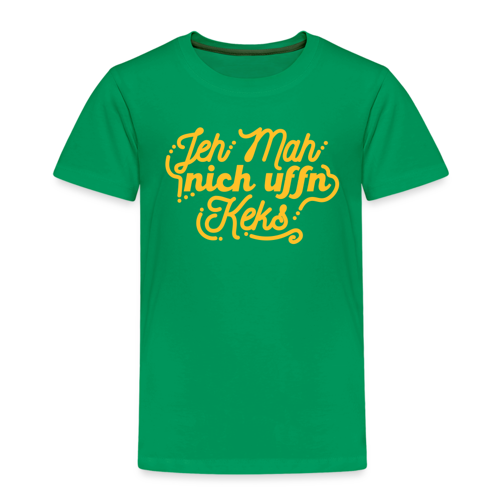 Jeh mah nich uffn Keks gelb - Kinder Premium T-Shirt - Kelly Green