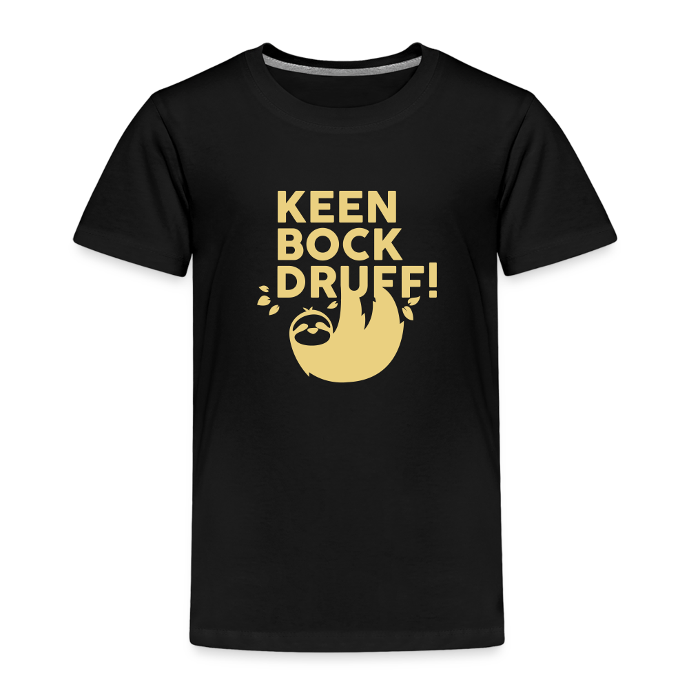 Keen Bock druff! - Kinder Premium T-Shirt - Schwarz