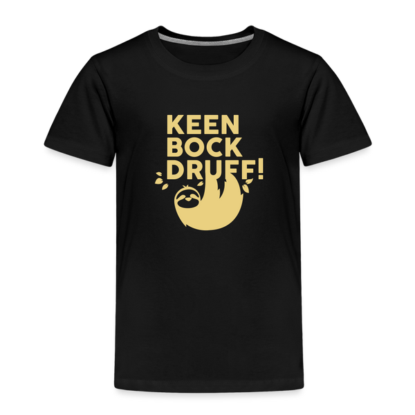 Keen Bock druff! - Kinder Premium T-Shirt - Schwarz