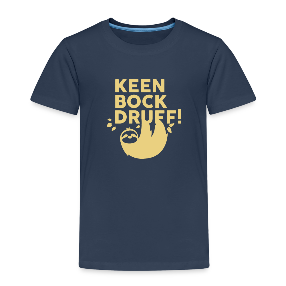 Keen Bock druff! - Kinder Premium T-Shirt - Navy
